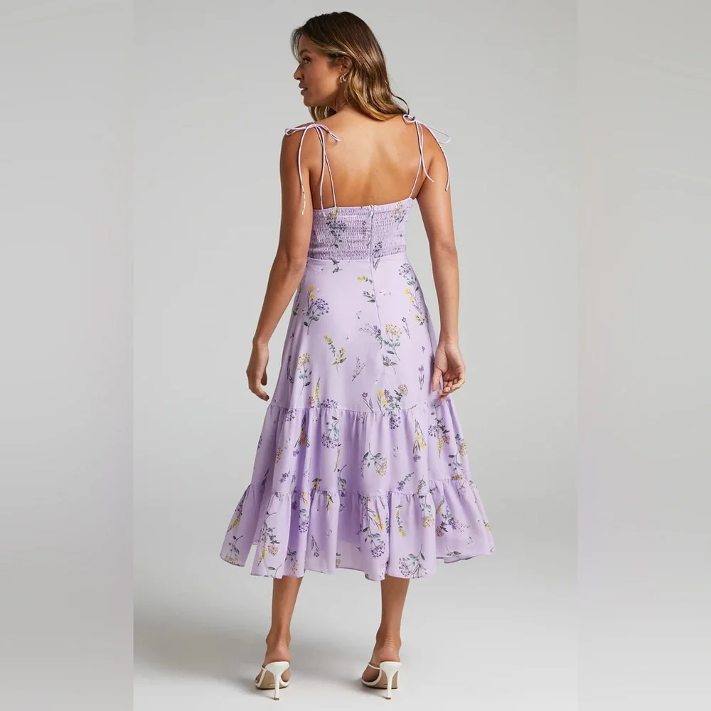 Showpo lavender MONACO MIDI DRESS - Picture 4 of 5